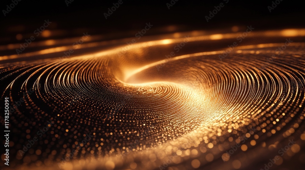 Poster A visually captivating superfluid vortex, spiraling in a dark cosmic field, showing the smooth, frictionless movement of particles and the wonders of physics