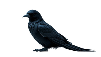 Majestic Black Raven: A Darkly Elegant Avian Portrait