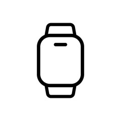 Smart watch in line style icon. Smartwatch, Wristband, Wristwatch PNG symbol. Sport clock signs. vector illustration for apps and website