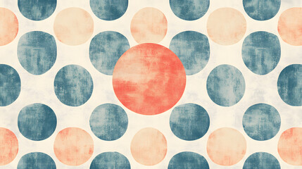Minimalist background featuring colorful circles in symmetrical pattern, creating harmonious and modern design. Ideal for various creative projects