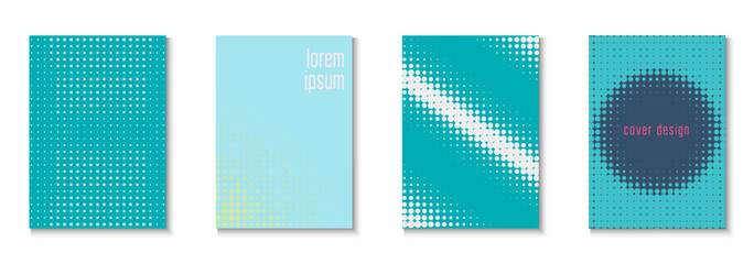 Graphic Texture Set. Color Art With Memphis Elements. Linear Shapes For Brand Folder. Line Flyer. Minimalist Halftone Pattern. Geometric Book Poster. Trendy Graphic Texture