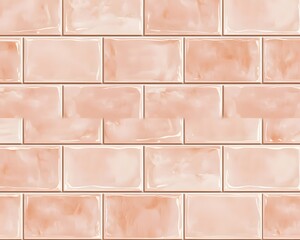 Seamless Pattern of Light Peach Glass Tiles