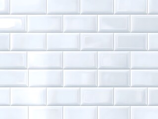 Obraz premium White Glossy Rectangular Tiles Wall