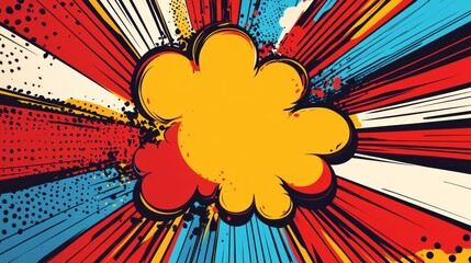 comic style background, flat design, vector illustration