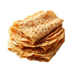 Stack of Injera Isolated on Transparent Background