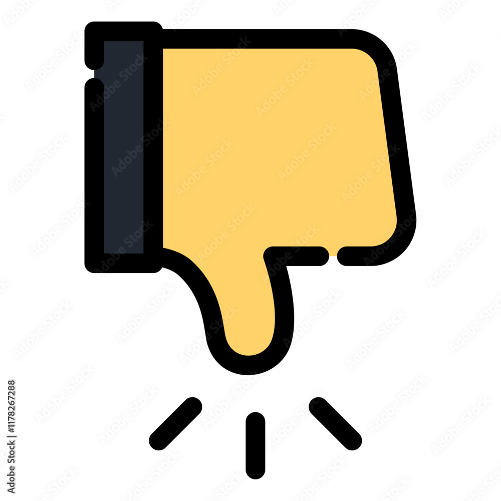 Sticker dislike icon