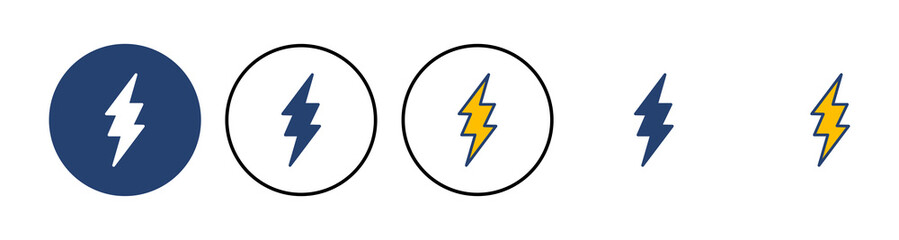 Lightning icon vector. electric icon vector. power icon. energy sign