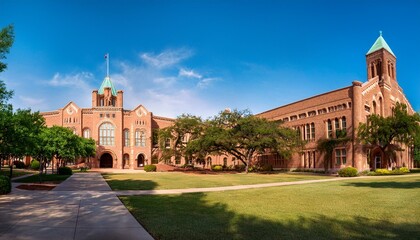 Fototapeta premium majestic view of university campus in texas