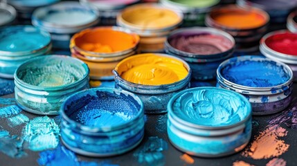 Expressive watercolor painting