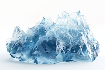 Crystal clear iceberg sculpture display