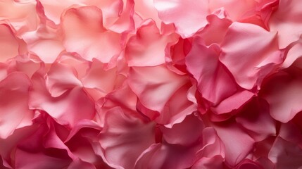 Delicate Pink Rose Petals Softly Arranged Together