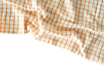 Orange checkered fabric for background