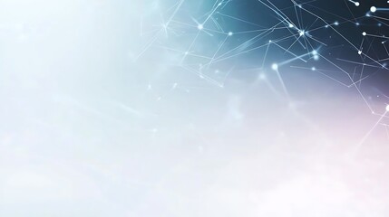 Abstract network connection background with glowing nodes and lines.