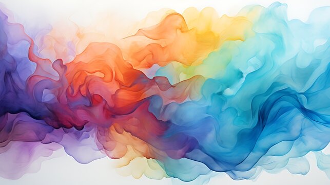Colorful abstract smoke background representing water conservation for water day