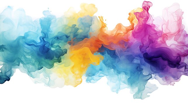 Colorful abstract smoke background representing water conservation for water day