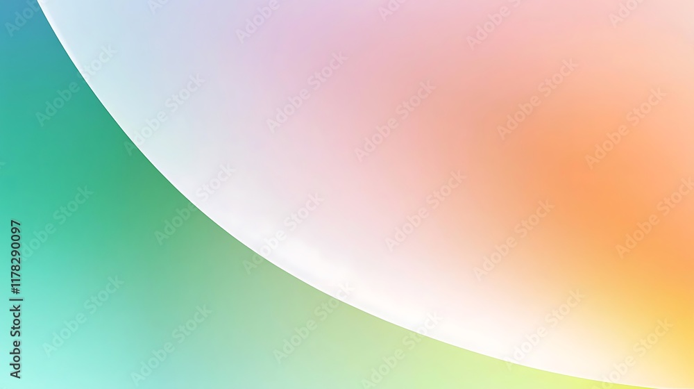 Poster abstract pastel gradient background with smooth curves and soft color transitions.