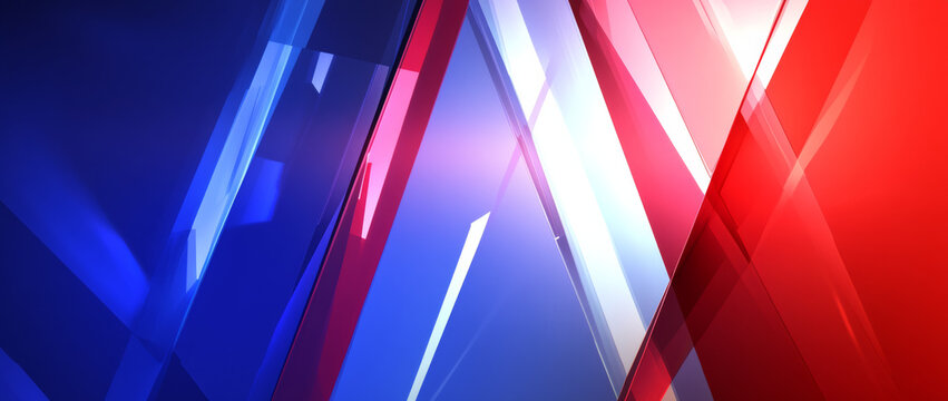Dynamic abstract background with red and blue angles