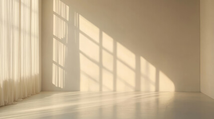 Fototapeta premium Studio Photography Setup Background, Soft Light and Minimalist Aesthetic
