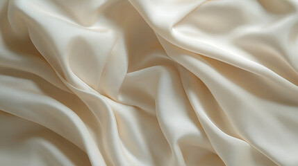 Fototapeta premium Background, close-up of a soft cotton fabric with a smooth texture, noticeable folds and fine details of the fibers