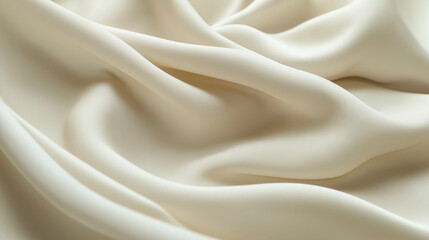 Obraz premium Background, close-up of a soft cotton fabric with a smooth texture, noticeable folds and fine details of the fibers