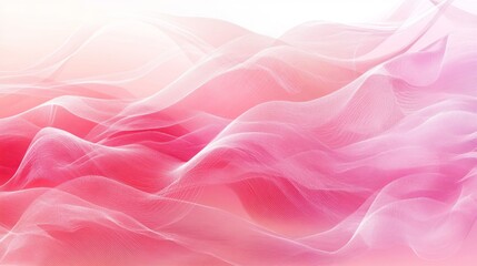 Obraz premium Abstract Pink Waves Flowing Gracefully Across a Soft Background