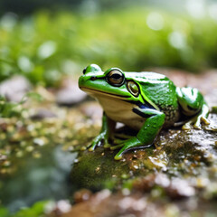 Obraz premium Frog Closeup