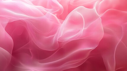 Obraz premium Pink Fabric Draped in Soft Waves Abstract Texture