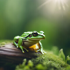 Naklejka premium Frog Closeup