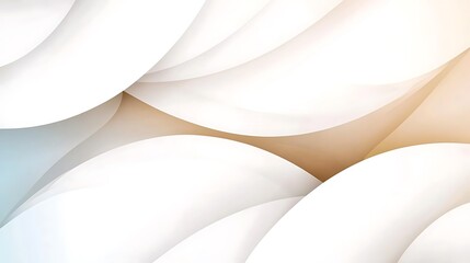 Abstract white and beige curves background.