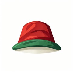 Fototapeta premium the AI Image Generator, Santa Hat and Holly with Red Baubles Decor