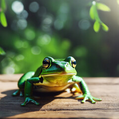 Naklejka premium Frog Closeup