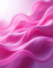 Fototapeta premium Abstract Pink Waves Flowing Softly and Gracefully