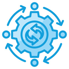 Change Management Icon Element For Design