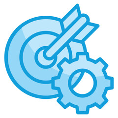 Goal Setting Icon Element For Design