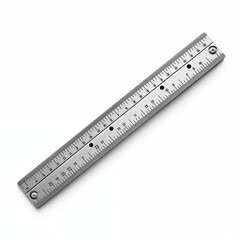 Metal Ruler Precise Measurement Tool Metric  Imperial Scales Studio Shot