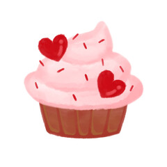 cupcake with heart