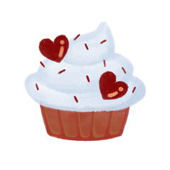 cupcake with heart
