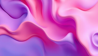 Fototapeta premium Abstract Pink and Purple Fluid Wave Design