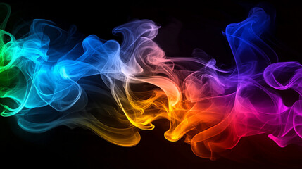 Obraz premium Abstract background with colorful smoke explosion