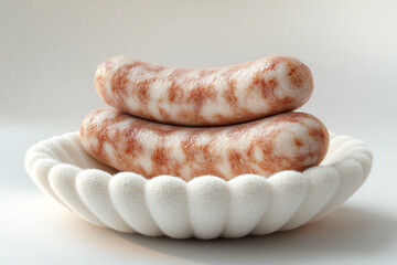 sausage on a white background