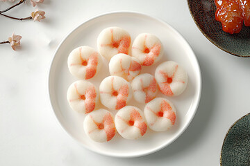 Chinese Specialties Shrimp Felt Style Creative Illustration