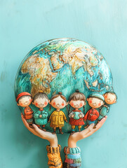 Children's image of Hands on Earth