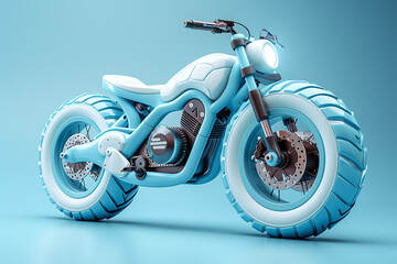 Creative 3D Image Motorcycle