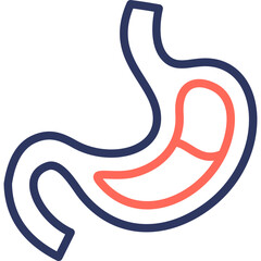 Digestion line color icon