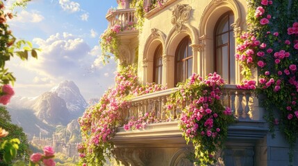 Enchanted Balcony: A Fairytale Vista