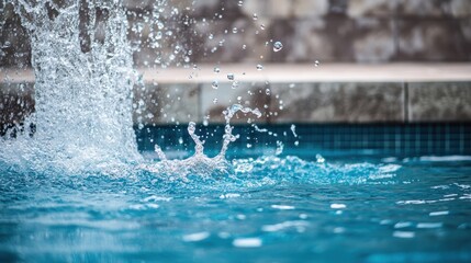 Splash of Focus: Diver in Motion
