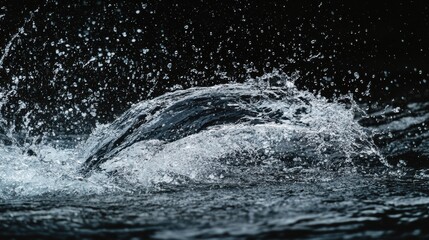 Splash of Focus: Diver in Motion