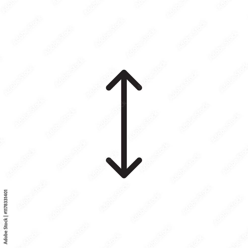 Poster up and down arrow vector icon. vector transfer arrows illustration for web and app..eps