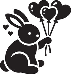 Rabbit with heart