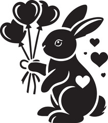 Rabbit with heart